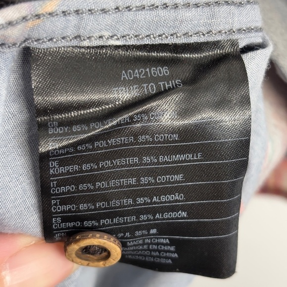 Volcom Modern Fit Shirt L Short Sleeve Button Down Collared Pizza Flamingo Beach - Picture 4 of 7